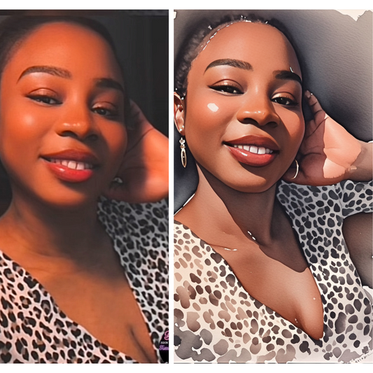 Watercolour - Digital Makeover Portrait