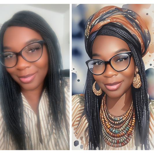 African Inspired - Digital Makeover Portrait