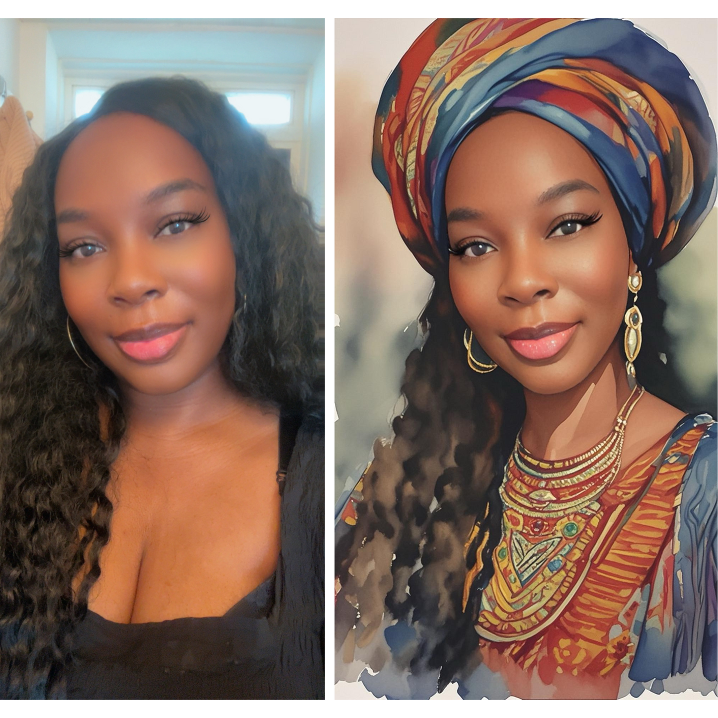 African Inspired - Digital Makeover Portrait