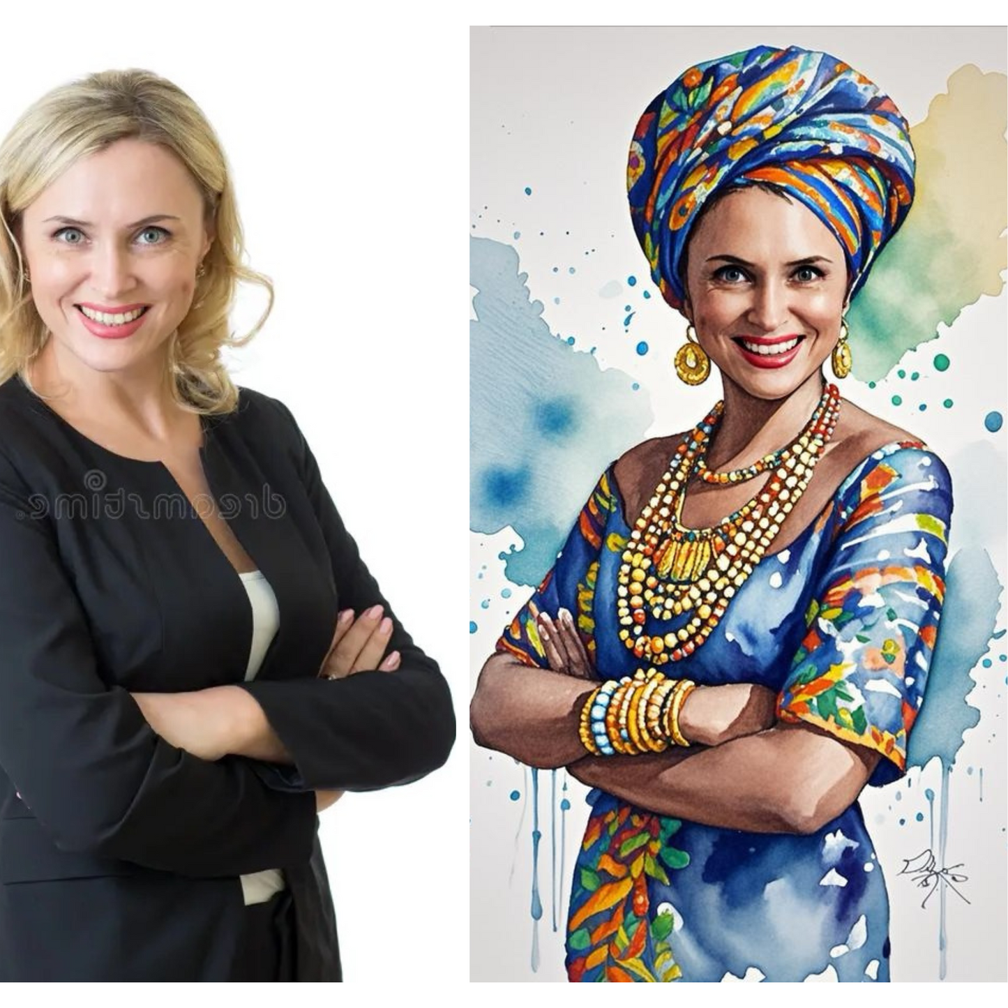 African Inspired - Digital Makeover Portrait