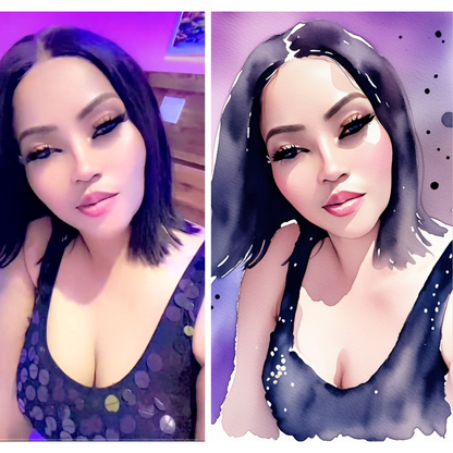 Watercolour - Digital Makeover Portrait