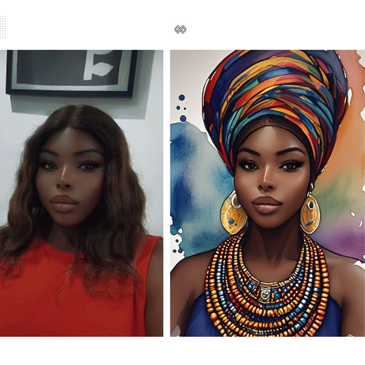 African Inspired - Digital Makeover Portrait