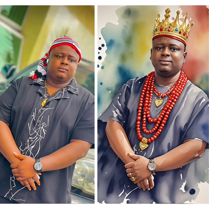 African Inspired - Digital Makeover Portrait
